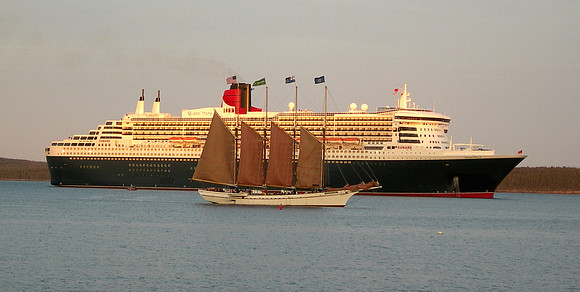 Queen Mary at Bar Harbour Maine