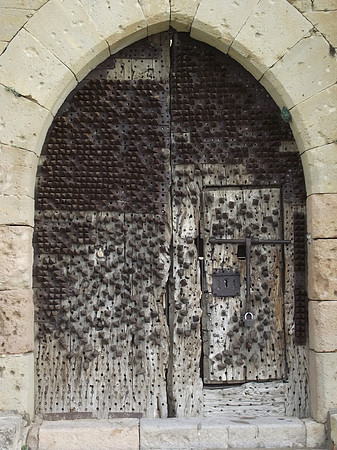 Door detail Pedraza Castle - Spain
